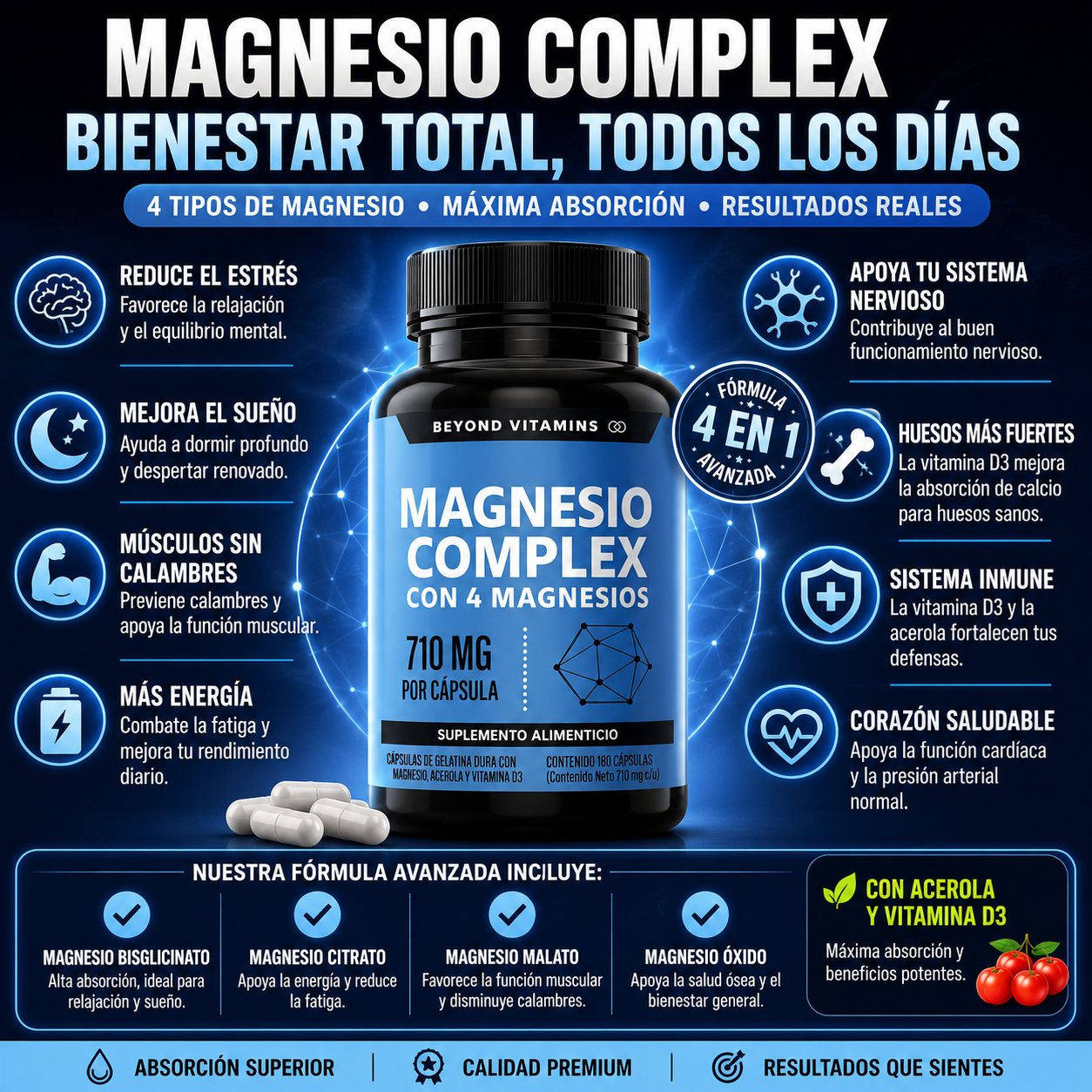 🧠 Magnesio Complex ✨ | Relaja tu Mente y Recupera tu Cuerpo