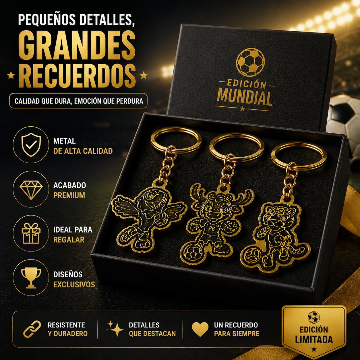 💎 Golden Fan Edition | Pasión Mundialista en Cada Detalle