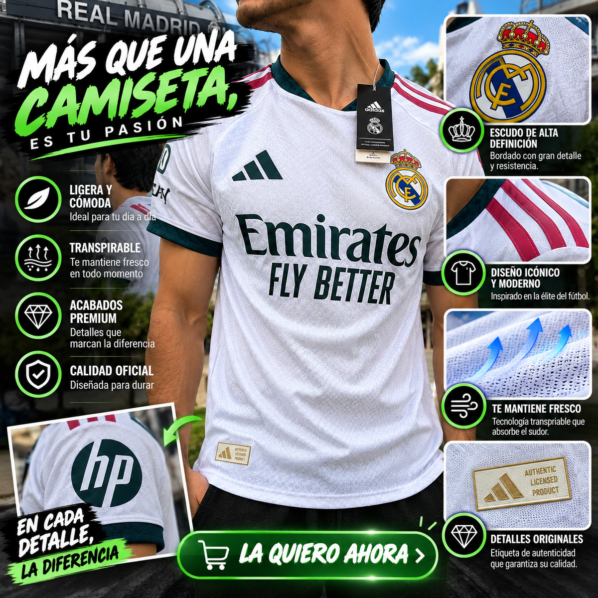 💚 Madrid Legacy Pro™ ⚽ | Pasión Que Se Nota En Cada Detalle
