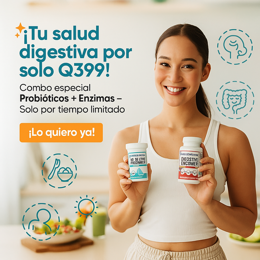 🩺 Probióticos + Enzimas Digestivas | Alivio Digestivo Total