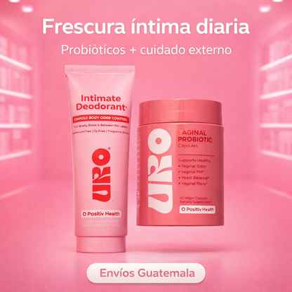 Crema Desodorante + Probióticos URO ✨cuidado íntimo ideal 🌸🩷