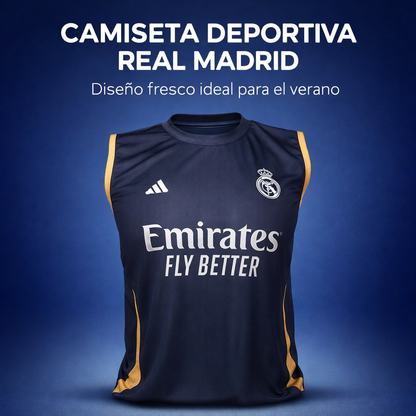 ⚽ Camiseta Real Madrid Verano ☀️ Perfecta para Calor, Gym y Fútbol
