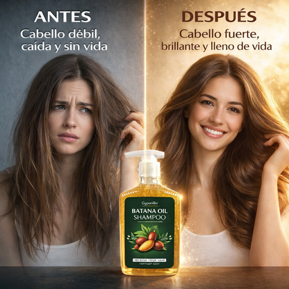 Batana Oil Shampoo 🌿 | Cabello Fuerte, Brillante y Sin Caída ✨