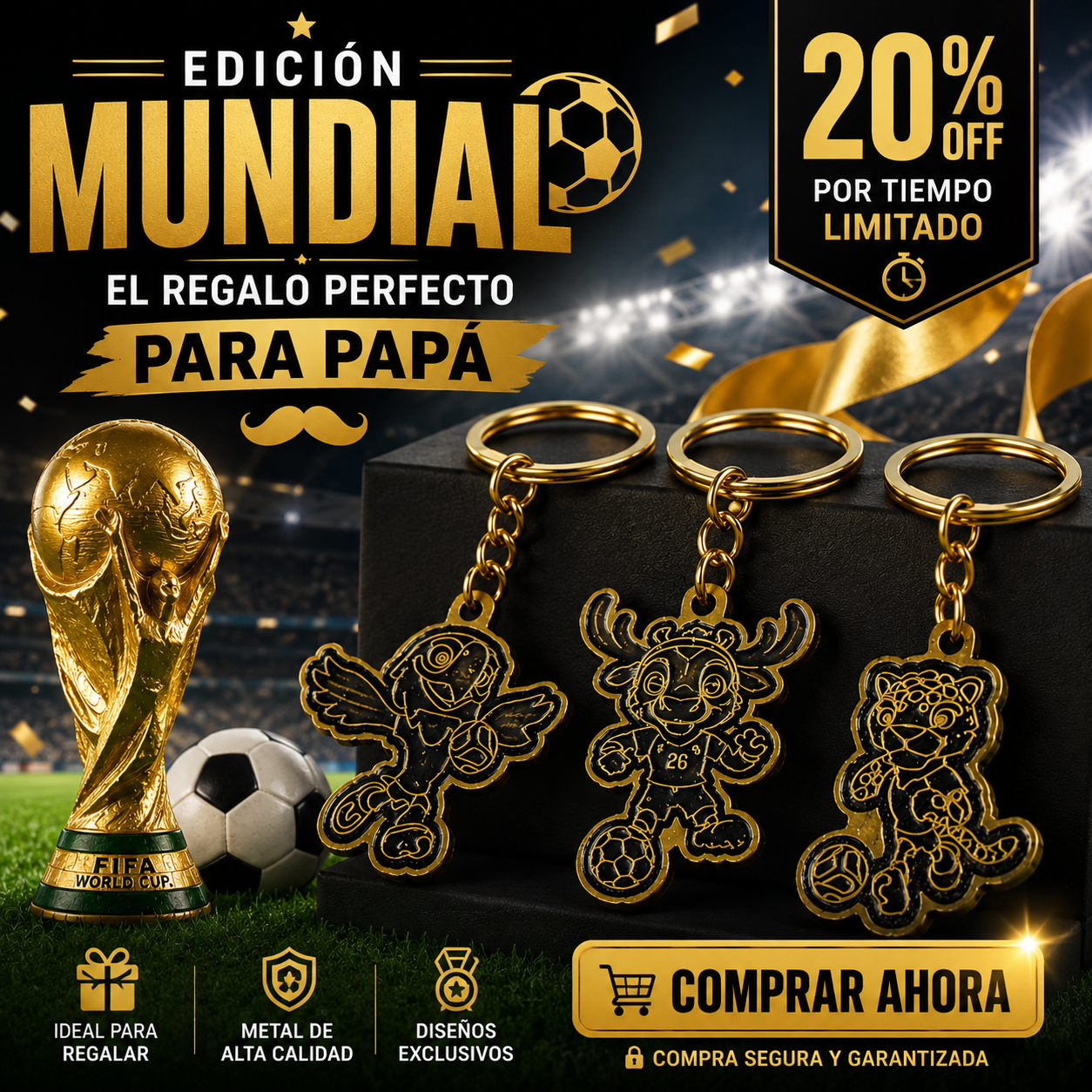 💎 Golden Fan Edition | Pasión Mundialista en Cada Detalle