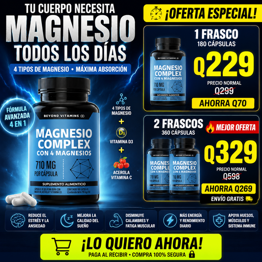 🧠 Magnesio Complex ✨ | Relaja tu Mente y Recupera tu Cuerpo