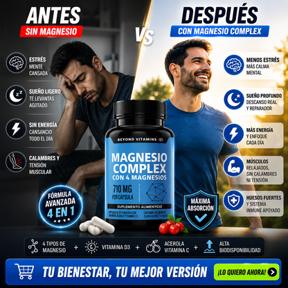 🧠 Magnesio Complex ✨ | Relaja tu Mente y Recupera tu Cuerpo