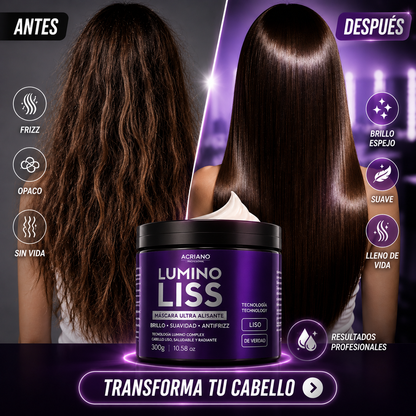 💜 Lumino Liss Pro™ ✨ | Cabello Liso y Radiante Desde la Primera Aplicación
