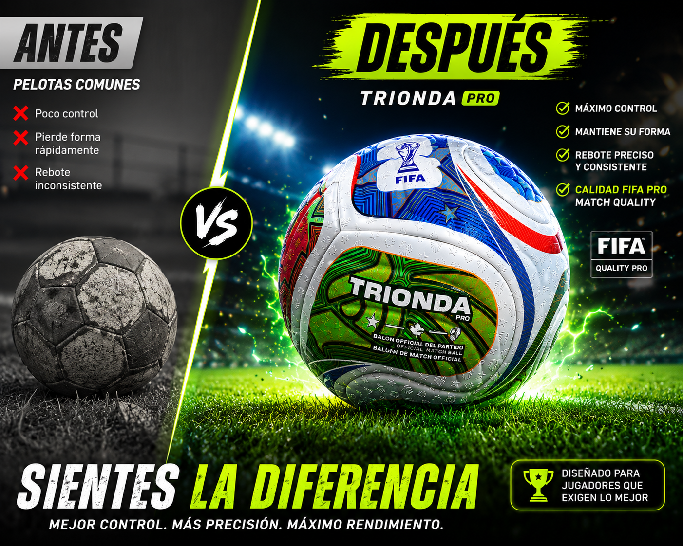 🔥 TRIONDA PRO ⚽ | Calidad FIFA Para Cada Partido