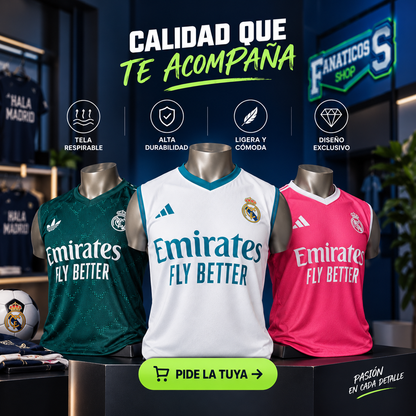 💎 Madrid Sleeveless Edition™ ⚽ | Viste Tu Pasión, Siente Cada Partido