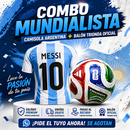 ⚽ Super Combo Mundialista™ 🏆 | Camisola Premium + Balón Trionda Oficial