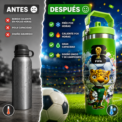 ⚽ Termo Mundial Pro | ✨ Tu Pasión por el Fútbol en Cada Partido