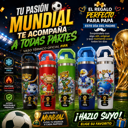 ⚽ Termo Mundial Pro | ✨ Tu Pasión por el Fútbol en Cada Partido