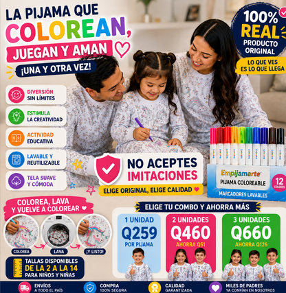 COLOREA PIJAMA / 🎨 Diversión antes de dormir😴
