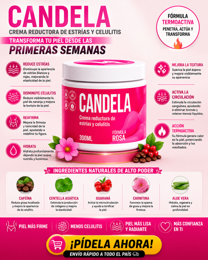💎 CANDELA Reafirmante ✨ | Transforma Tu Piel Desde las Primeras Semanas
