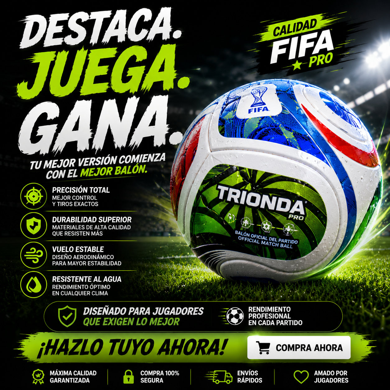 🔥 TRIONDA PRO ⚽ | Calidad FIFA Para Cada Partido