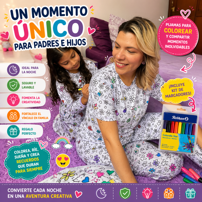 COLOREA PIJAMA / 🎨 Diversión antes de dormir😴