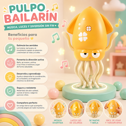 🐙 Pulpo Bailarín ✨ | Diversión, Música y Sonrisas para los Pequeños
