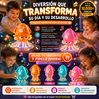 🐙 Pulpo Bailarín ✨ | Diversión, Música y Sonrisas para los Pequeños