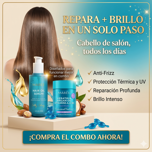 ✨ MARÉE Hair Combo 💖 | Cabello Suave, Brillante y Sin Frizz