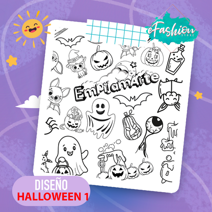 COLOREA PIJAMA HALLOWEEN / 🎨 Diversión antes de dormir😴