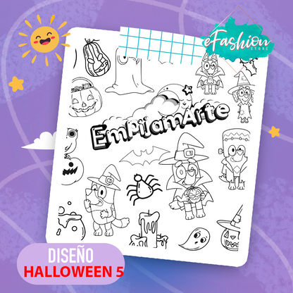 COLOREA PIJAMA HALLOWEEN / 🎨 Diversión antes de dormir😴